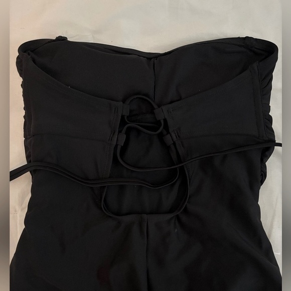NWOT Kona Sol Black Strapless One-Piece Swimsuit – Size Medium - Picture 6 of 15